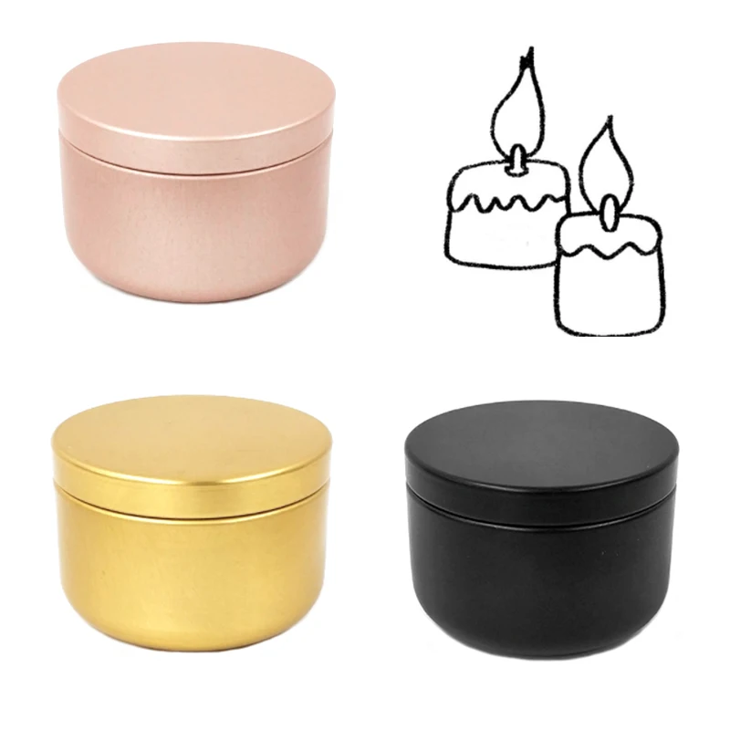 12 шт. банки для свечей с крышкой большой объем круглый контейнер пустой хранения