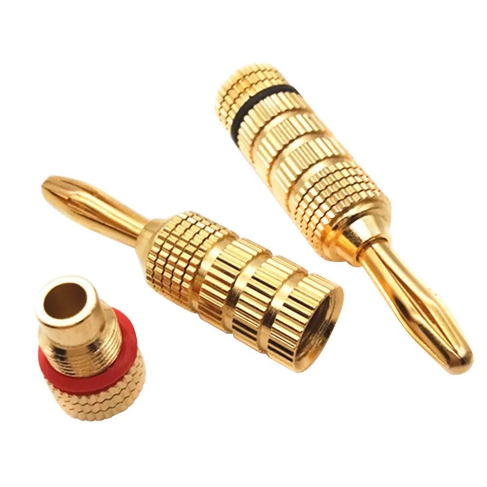 2 шт./компл. медный прочный домашний безопасный Аудио Усилитель банан заглушка