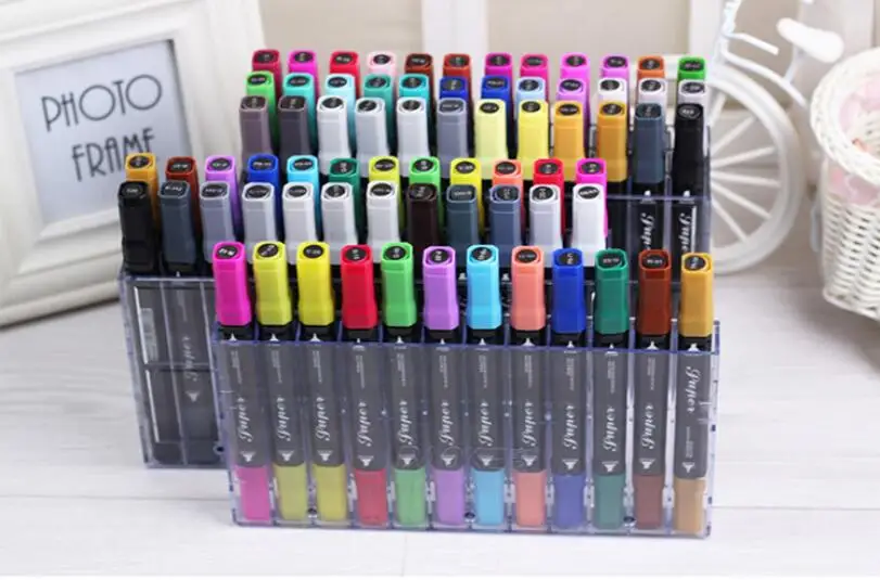 Двойная ручка маркер Wate color Sketch Fineliners материалы для рисования Профессиональные