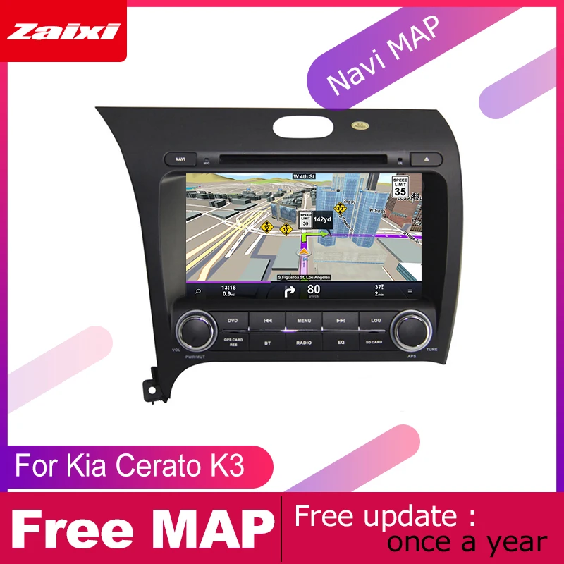 ZaiXi для Kia Forte Cerato K3 2014 ~ 2018 Автомобильная Мультимедийная система Android 2 DIN