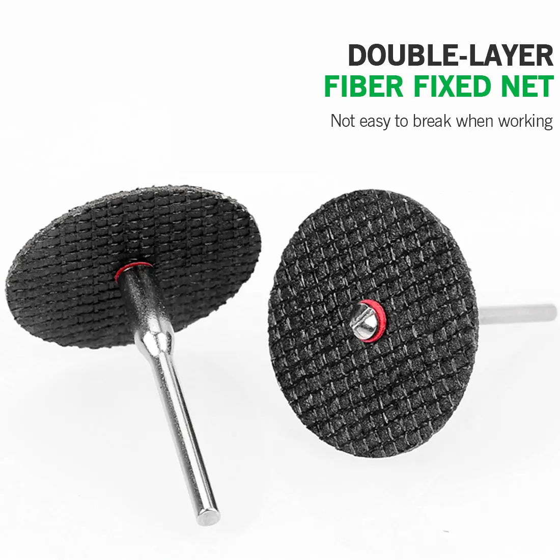 

50Pcs Fiberglass Tool Abrasive Cutting Disc Cut Off Wheel with 4 Mandrels Rotary -Y103