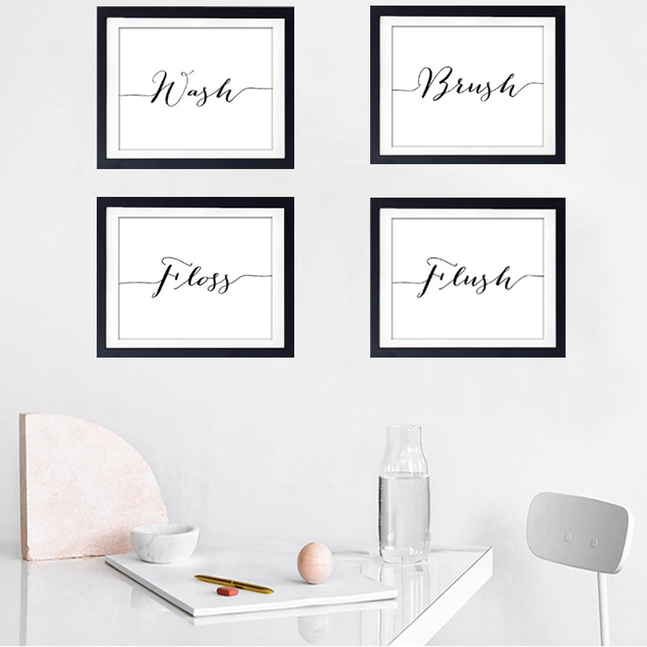Украшающие скандинавские буквы холст живопись слова кисть нить промывка плакат
