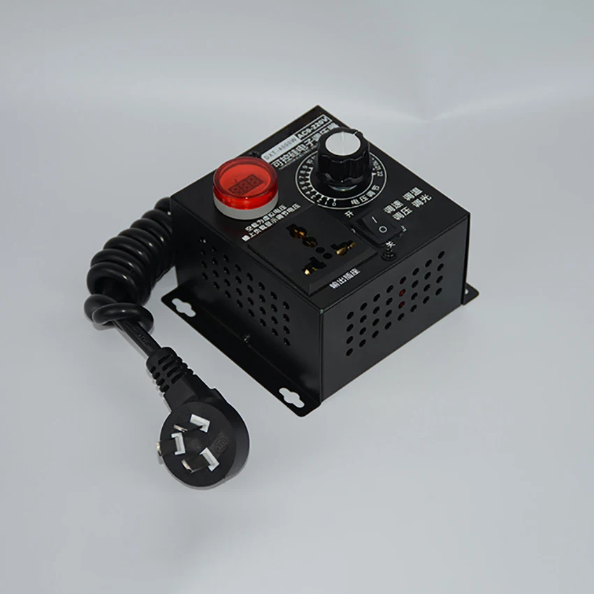 220V AC Motor Speed Regulator 4KW Adjustable SCR Voltage Electric Fan Controller Switch Thermostat Dimming | Обустройство дома