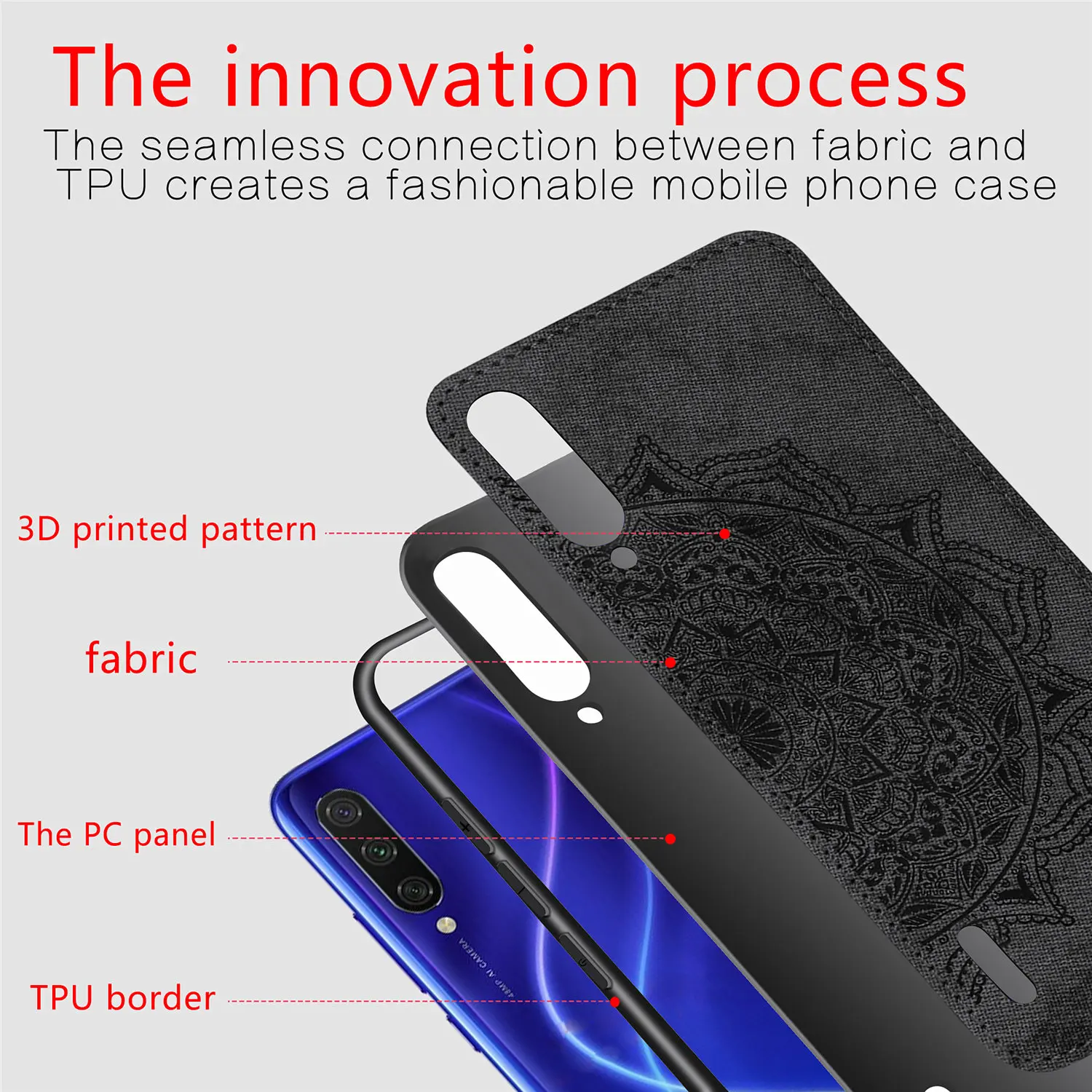 Для Xiaomi mi A3 чехол Red mi 7 8A Note 8T CC9 Pro Чехол TPU рамка тканевая задняя крышка mi A3 телефон бампер чехол для Xiaomi mi A3