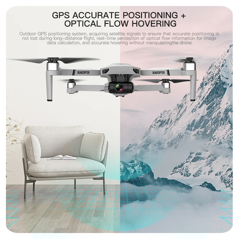 Квадрокоптер ZWN KF102 GPS бесщеточный Wi Fi FPV|Радиоуправляемые вертолеты| |