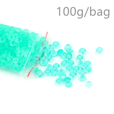 100g Green 100 г/пакет цветной Лизун добавка Рыбная чаша DIY бусины для искусства вечерние ремесло слизи украшения аксессуары поставки ваза делая игрушки - Цвет: 100g Green
