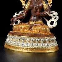 WHOLESALE BUDDHIST SUPPLIES HIGH GRADE GILDING GOLD WHITE TARA GUANYIN BUDDHA AVALOKITESVARA STATUE HOME PROTECTION 31CM LARGE