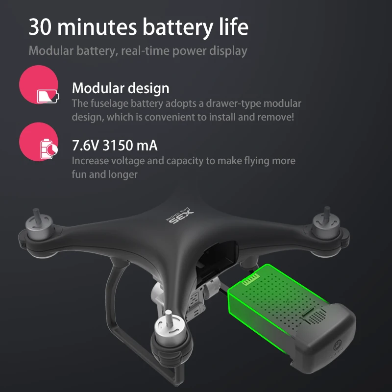 Halolo X35 Дрон GPS Wi Fi 4K HD Камера Profissional Квадрокоптер с дистанционным управлением