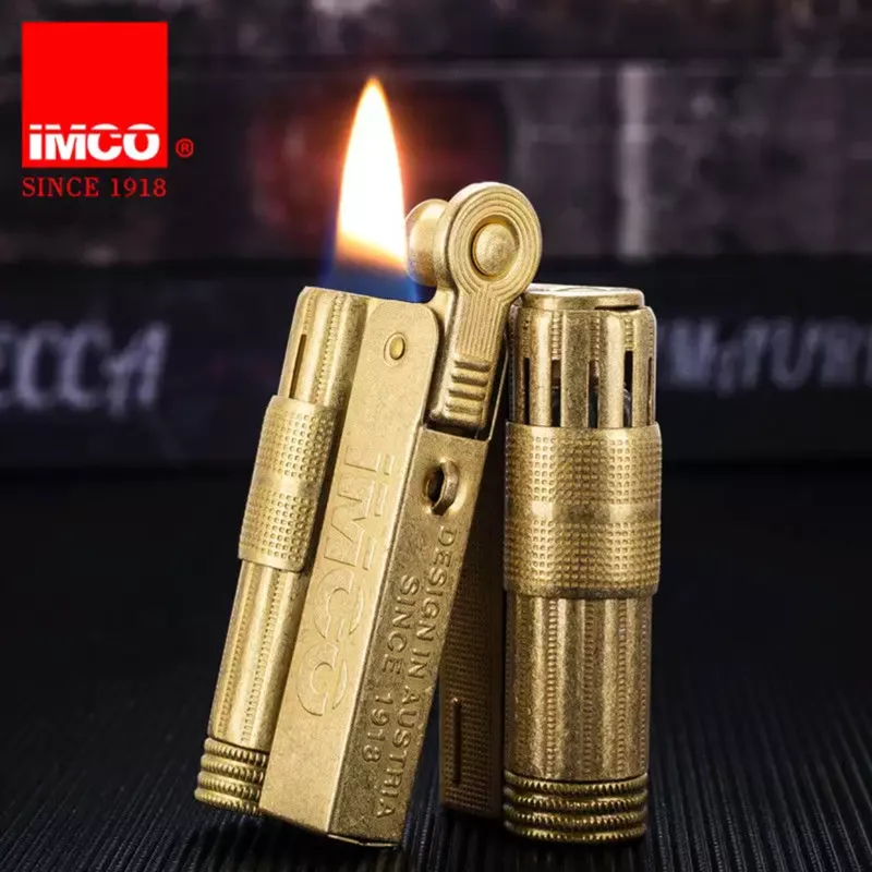 Original Authentic IMCO Kerosene Lighter Austria Retro Stainless Steel Gasoline Lighter Windproof Cigarette Gasoline Lighter