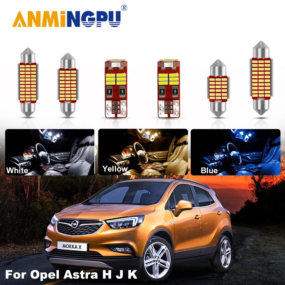 

Canbus Car Interior Light Kit For Vauxhall Opel Astra H J K Saloon Estate Hatchback Sports 2004-2018 Vehicle LED Map Dome Lights