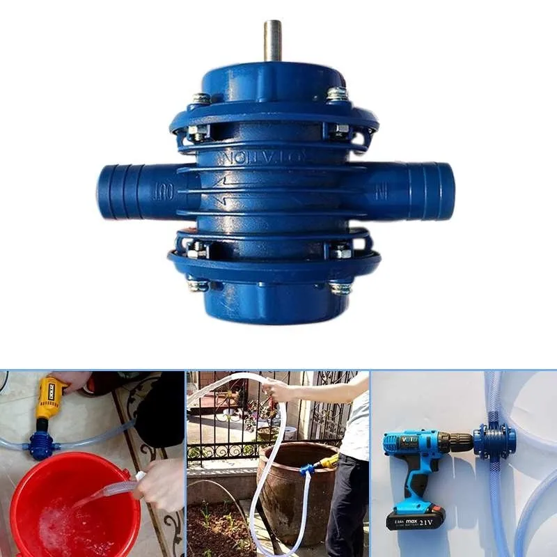 Blue Self Priming Dc Pumping Centrifugal Household Small Hand Electric Drill Water Pump | Обустройство дома