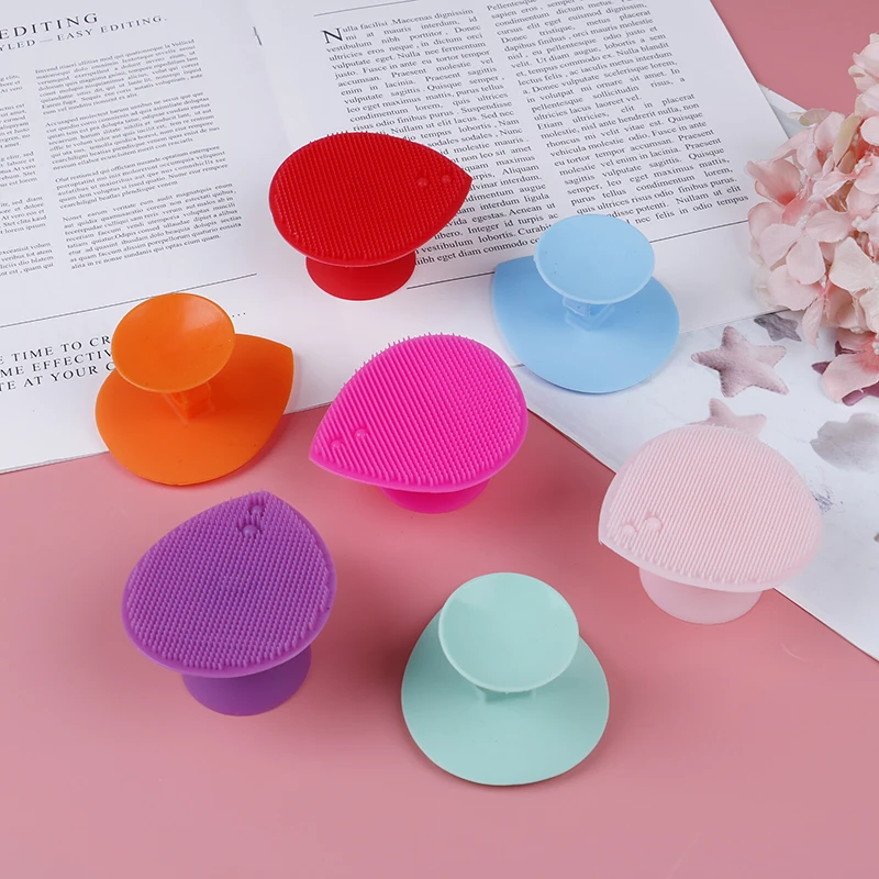 

Silicone Wash Pad Blackhead Face Exfoliating Cleansing Brushes Facial Skin Care Cleansing Brush Beauty Makeup Tool 7 Color