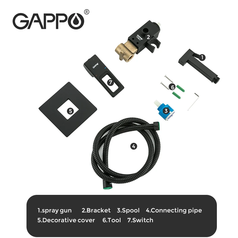 Смесители для биде GAPPO из твердой латуни душа мусульманский гигиенический
