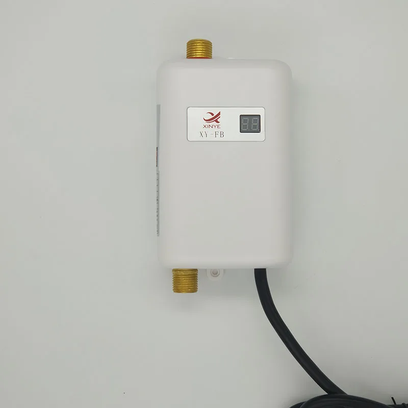 White Kbxstart 3000 Вт Электрический водонагреватель мгновенный проточный водонагреватель 110 В/220 В температурный дисплей Подогрев душа для кухонной ванны - Цвет: White