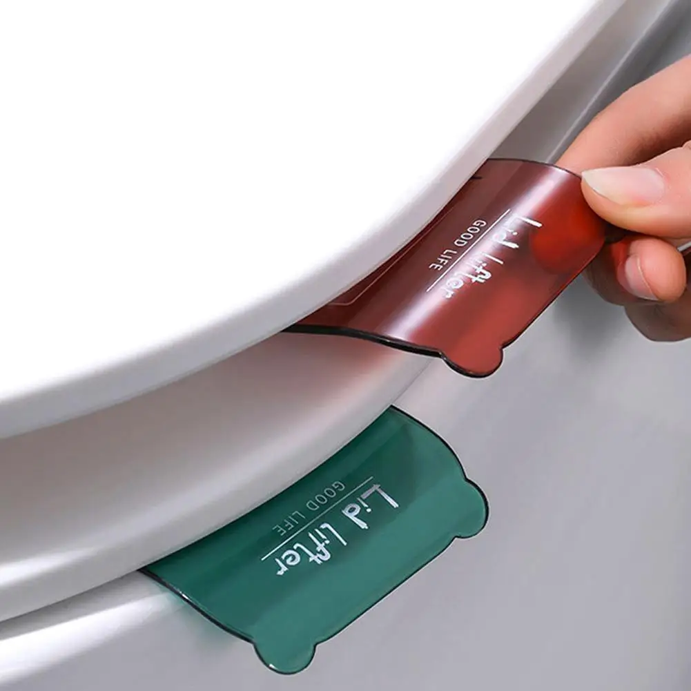 

Toilet Seat Holder Portable Nordic Transparent Toilet Seat Lifter Toilet Lifting Device Avoid Touching Toilet Lid Handle WC Tool
