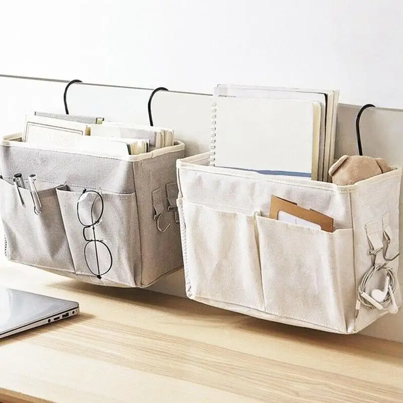 Bedside Storage Hanging Bag Bed Table Shelf Basket Rack Organizer Hanger Bedroom Y0G9 | Дом и сад