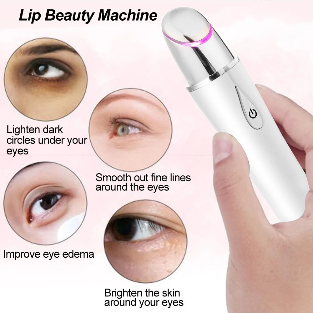 Массажер для области вокруг глаз и губ аппарат ухода за кожей лица с подогревом