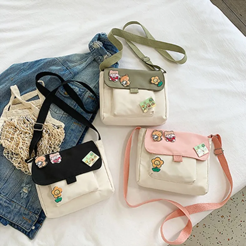 

Korea Ins Cute Bag Japanese Soft Girl Chic School Student Messenger Bag