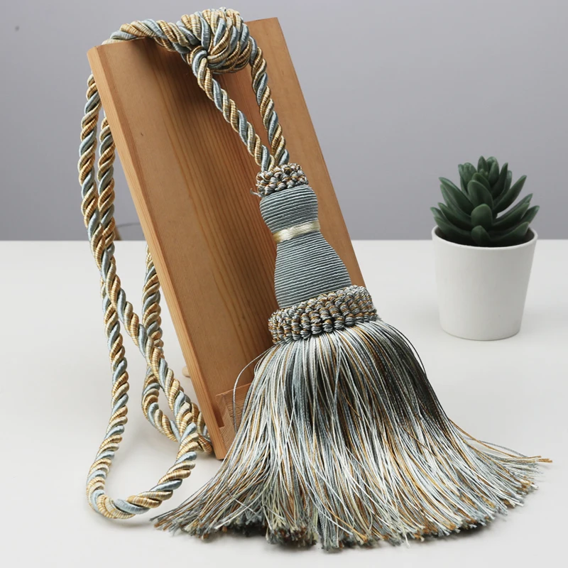 blue 1 pc curtain tassel tieback curtain decoration accessory - Цвет: blue