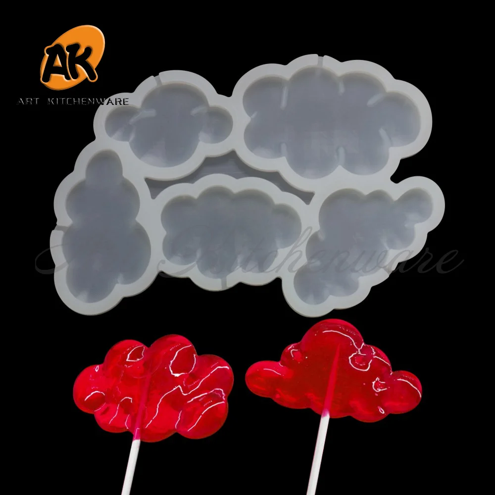 

5 полостей, 5 размеров, форма с изображением облаков и бабочек, форма для Мусса с изображением неба, Аксессуары для выпечки