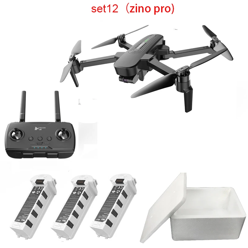 Коричневый Hubsan H117S Zino gps 5,8 Г 1 км Складная рукоятка с видом от первого лица в формате 4K UHD, Камера 3-осевому гидростабилизатору RC Дрон Квадрокоптер RTF высокое Скорость - Цвет: Коричневый