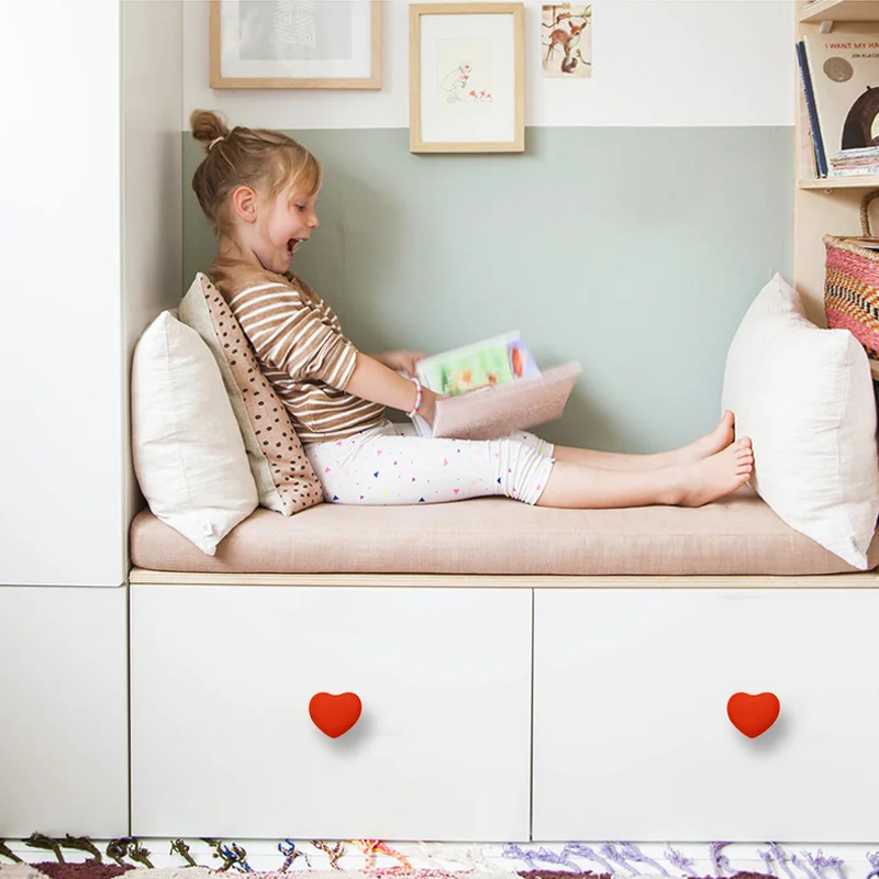 Разноцветные ручки для мебели розовые синие желтые круглые кухонного шкафа и