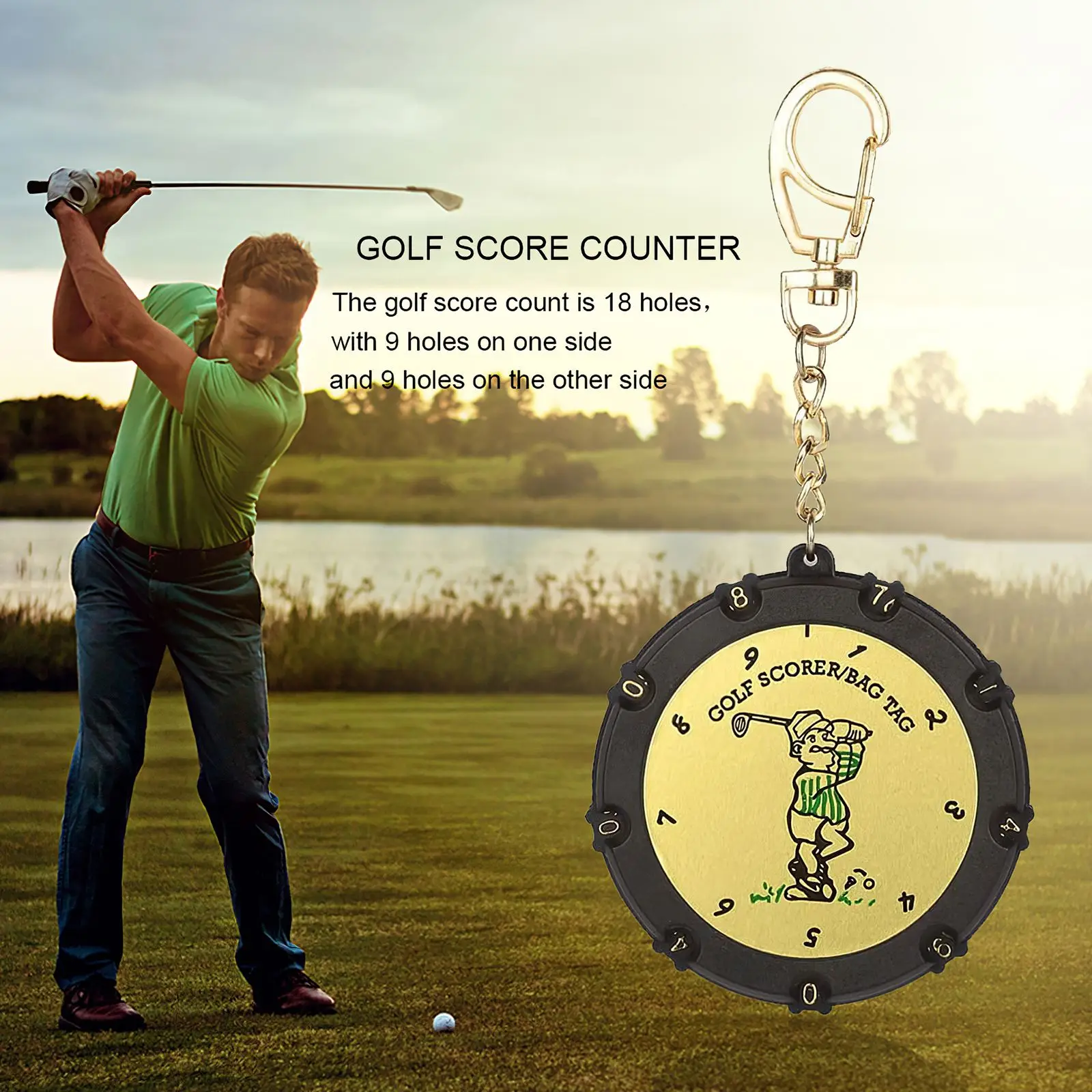

2pcs Golf Counter Golf Score Counter Widely Used Mini Handheld Golf Clicker For Indoor Outdoor Golfing Training Golf Accessories