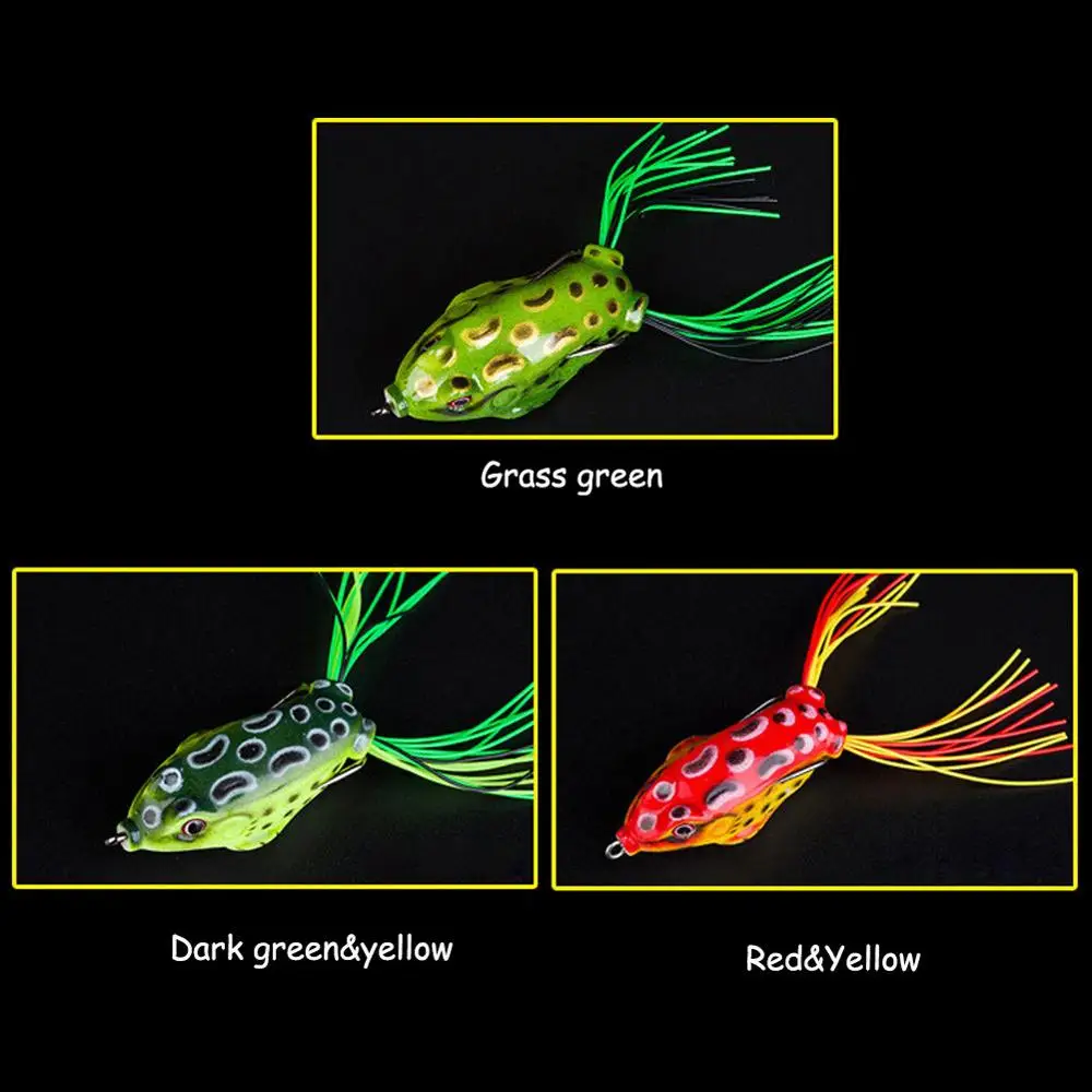 1 шт. силиконовая искусственная лягушка рыболовные приманки много размеров