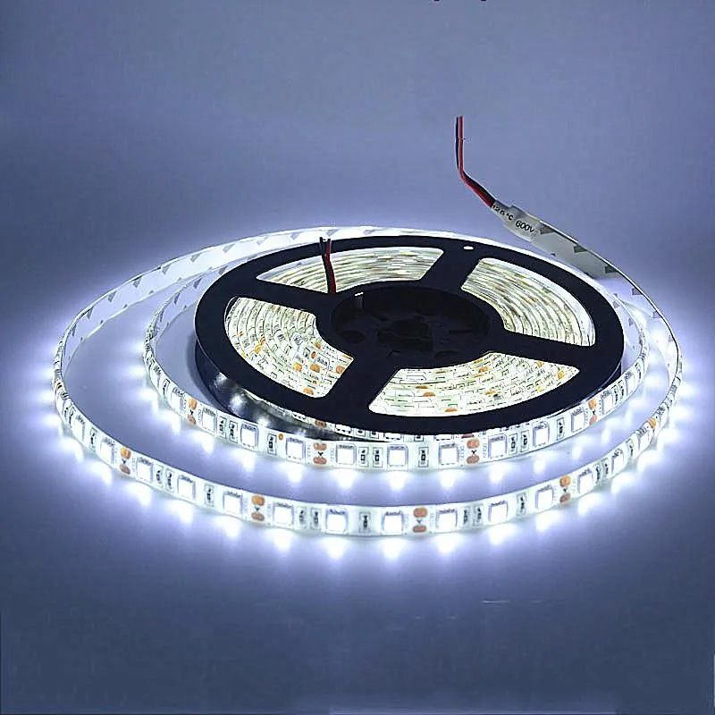 

5M / Roll led strip 2835 Luminous Flux More Higher Than Old 3528 5630 5050 SMD LED Strip light 60LEDs/M 12V lamp String Decor