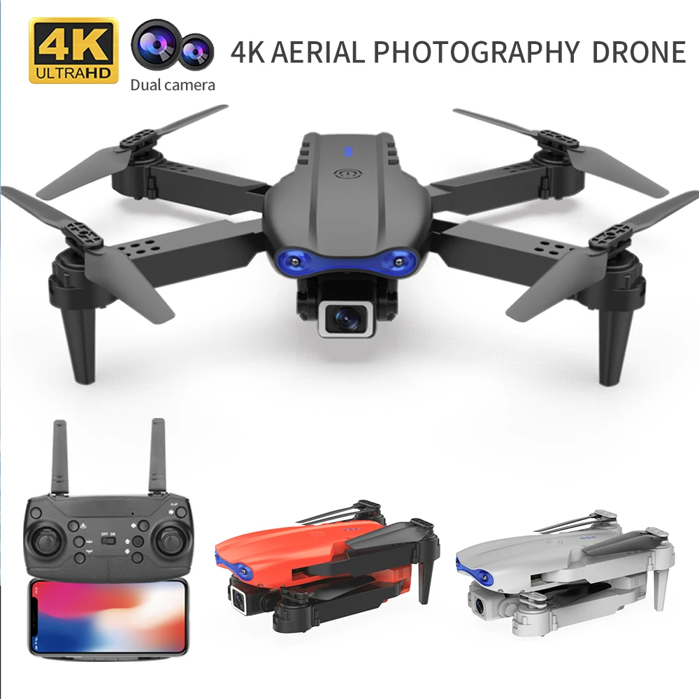 

NEW K3 Drone 4K HD Dual Camera Foldable Height Air Pressure Keeps Quadcopter WiFi FPV Real-time Transmission RC Helicopter Dron