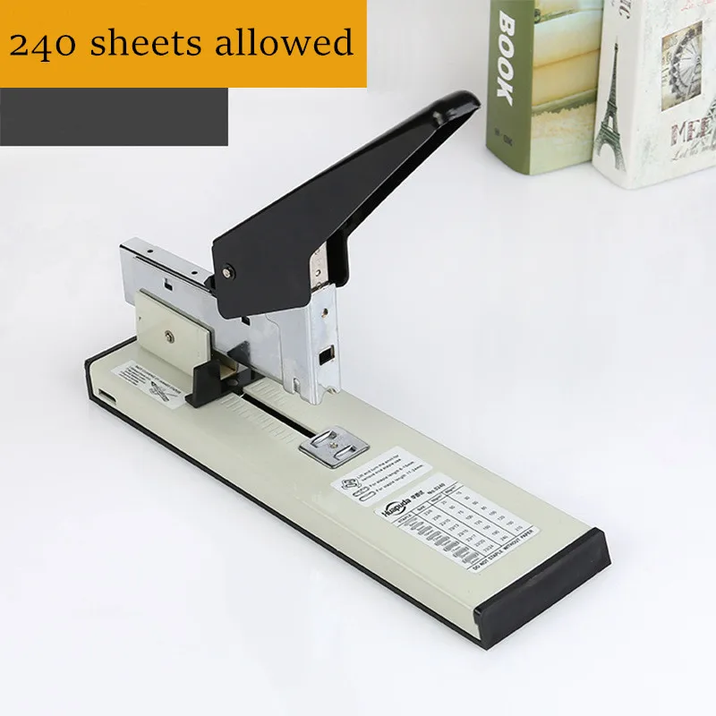 

240 Sheets Of Paper Heavy Duty Stapler Huapu Da Extra Large Stapler Student Office Learning Stapler Leather Stapler