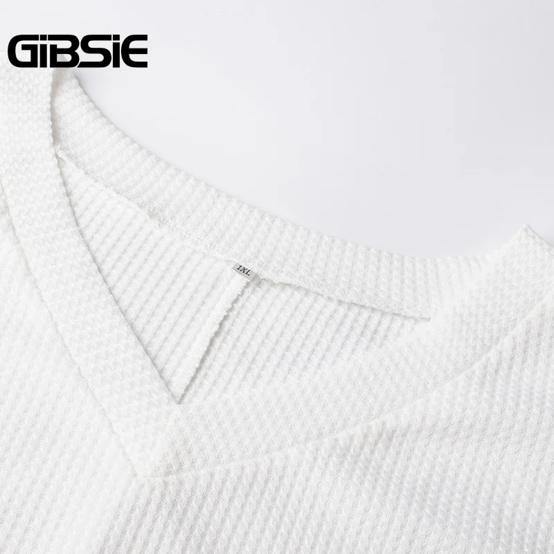 Женская трикотажная футболка GIBSIE повседневный белый пуловер с открытыми плечами