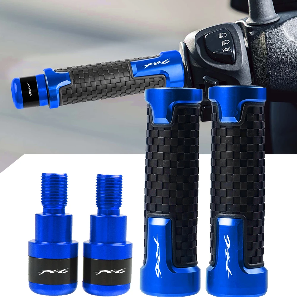

7/8'' 22MM CNC Motorcycle handle grips Handlebar Ends Grip Slider For Yamaha FZ6 FZ 6 2004-2007 2005 2006 Motorbike Handler Bar