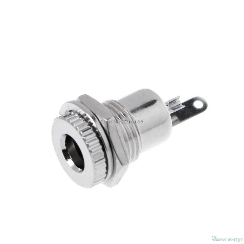 For 1PC DC Power Jack Socket Female Panel Mount Connector 5.5 mm x 2.1mm Promotion | Строительство и ремонт