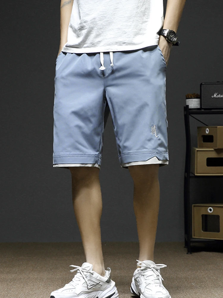 

Men's 2021 Summer New High Quality Baggy Cargo Casual Shorts Loose Male comfortable Short Pants knee lenght Fashion Trousers