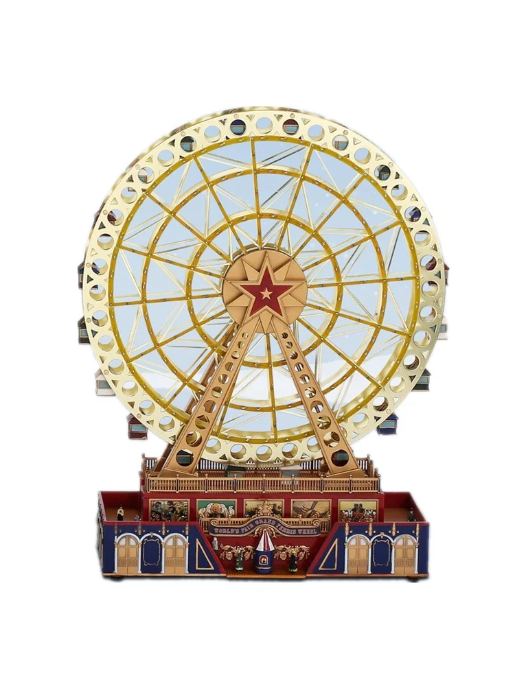

Electric Rotating Ferris Wheel Music Box Creative Valentine's Day Birthday Christmas Gift for Girls