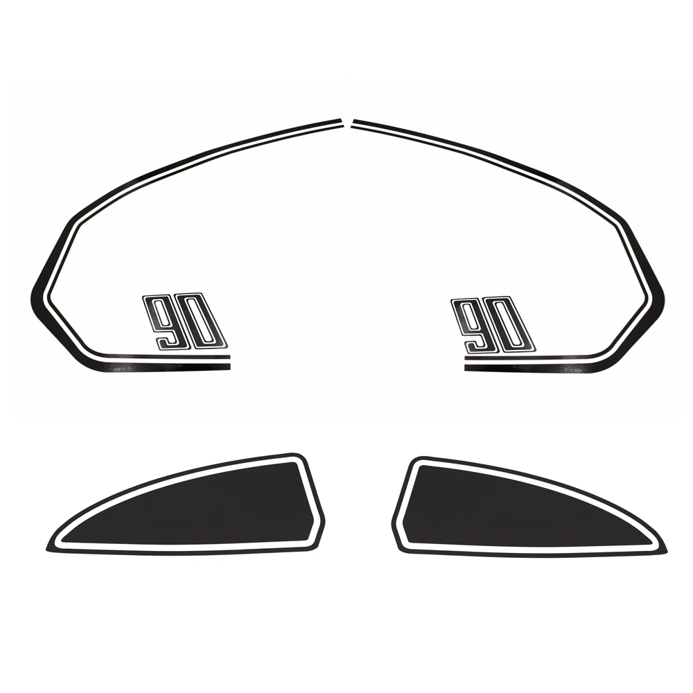 

Motorcycle Reflective tank side Rear storage box stickers applique For BMW R NINE T Racer 2014-2016 Racer Scrambler