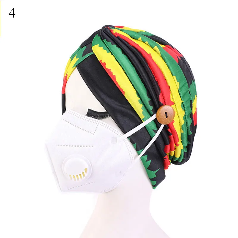 2020 Новая индийская шапка с пуговицами тюрбан медсестры мусульманская Женская