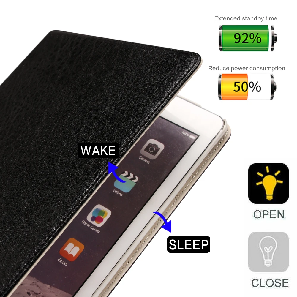 Модный кожаный чехол для планшета защитный корпус ультра тонкий противоударный