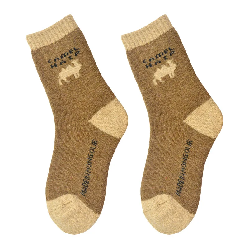 Зимние мужские и женские толстые носки ICEY KIKO из верблюжьей шерсти для холодной