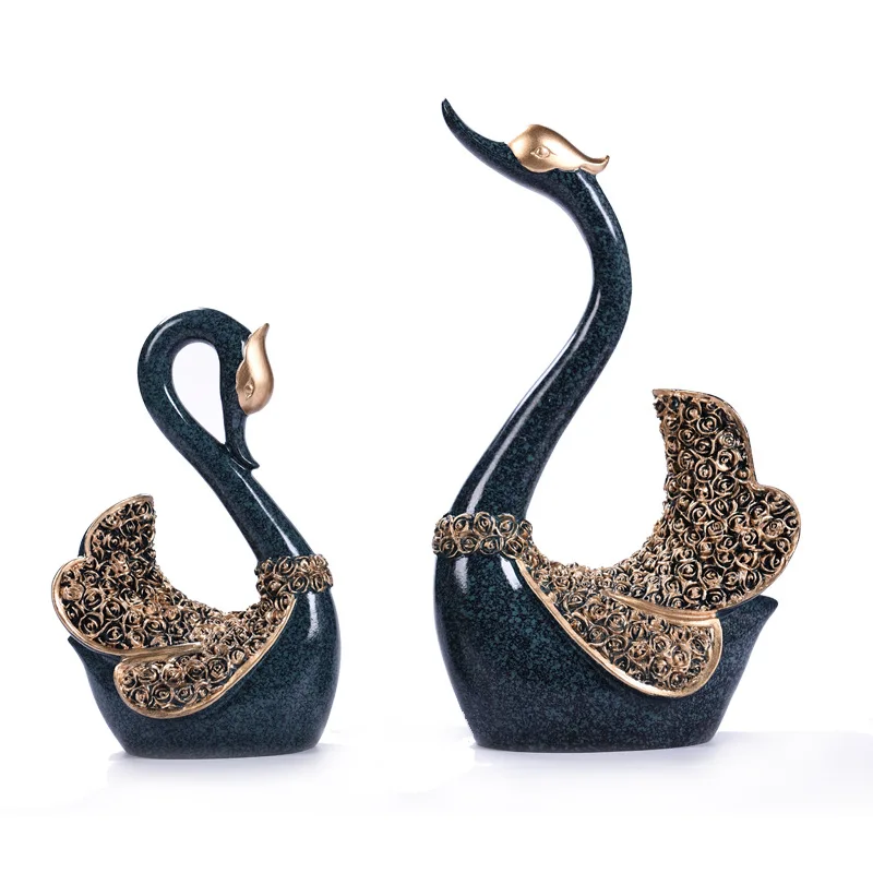 Креативные украшения в виде лебедя для пар домашние аксессуары украшение