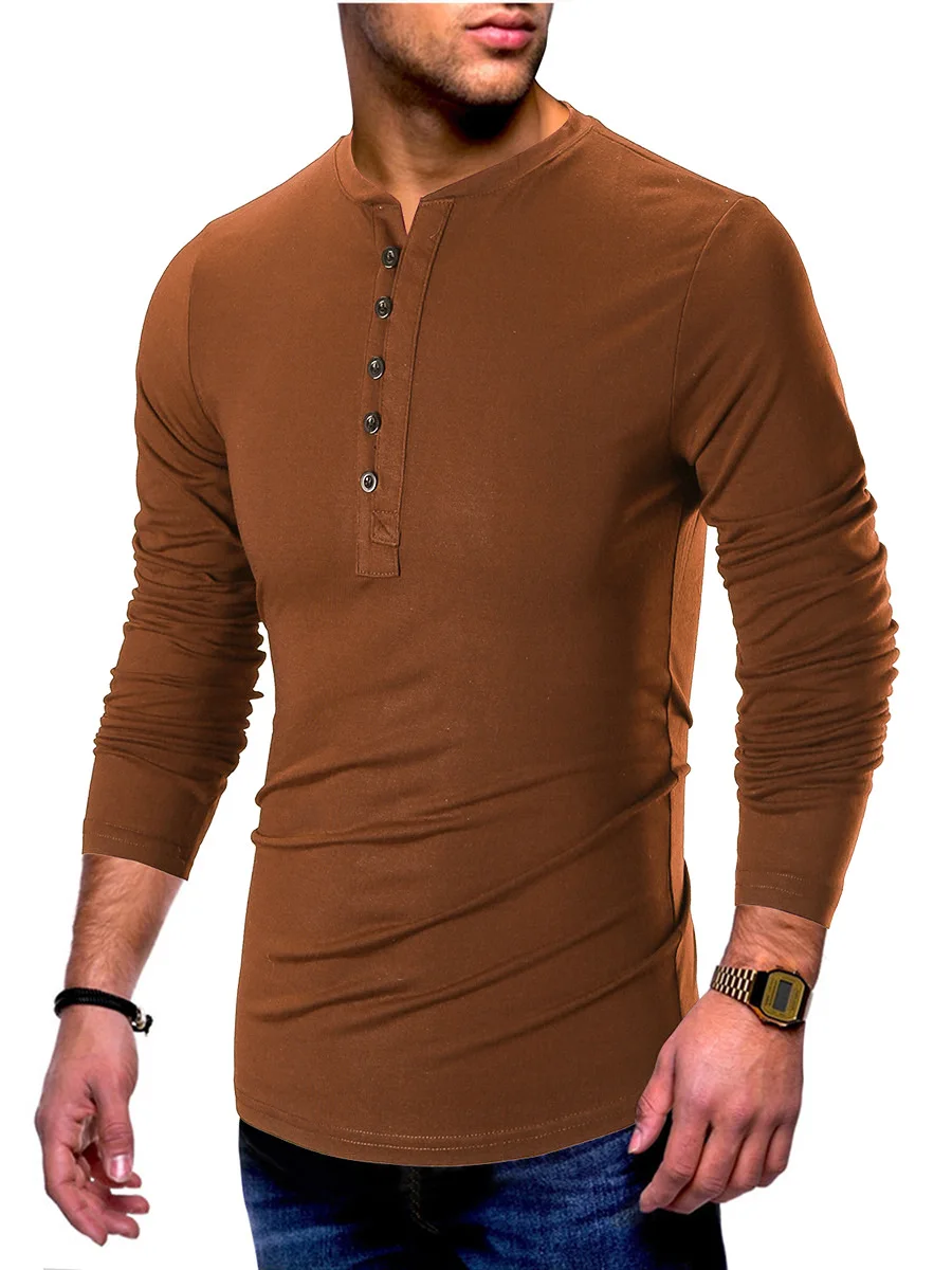 Мужская футболка с длинными рукавами Повседневная большого размера