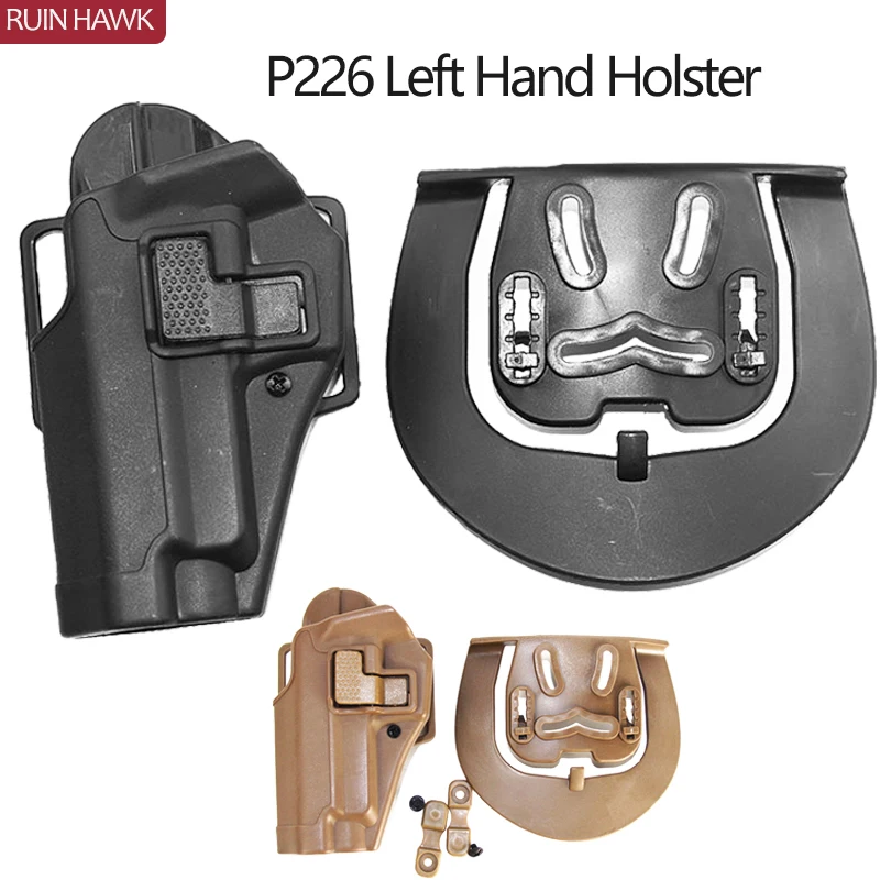 

Black/Ten Right Hand Belt Holster Tactical Sig Sauer P226 Military Hunting Airsoft Pistol Weapons Equipment