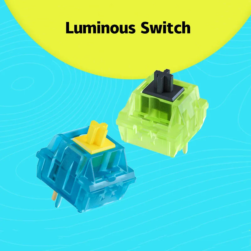 

High Quality Luminous Switch 62g Linear Swicthes For Customized Gaming Mechanical Keyboard 70pcs/90pcs/110pcs Pack DIY Accessori