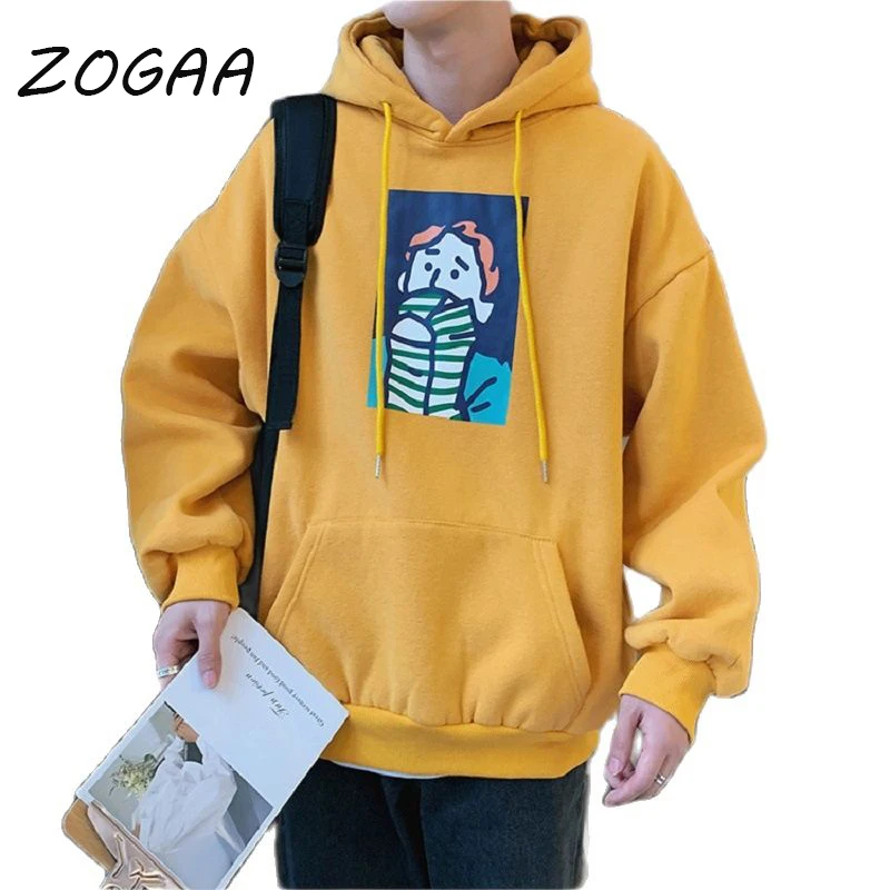 

ZOGAA New Men's Pullover Round Neck Sweatshirt Sportswear Warmth Men's Printing Harajuku Casual Streetwear Sweatshirt Jacket Top