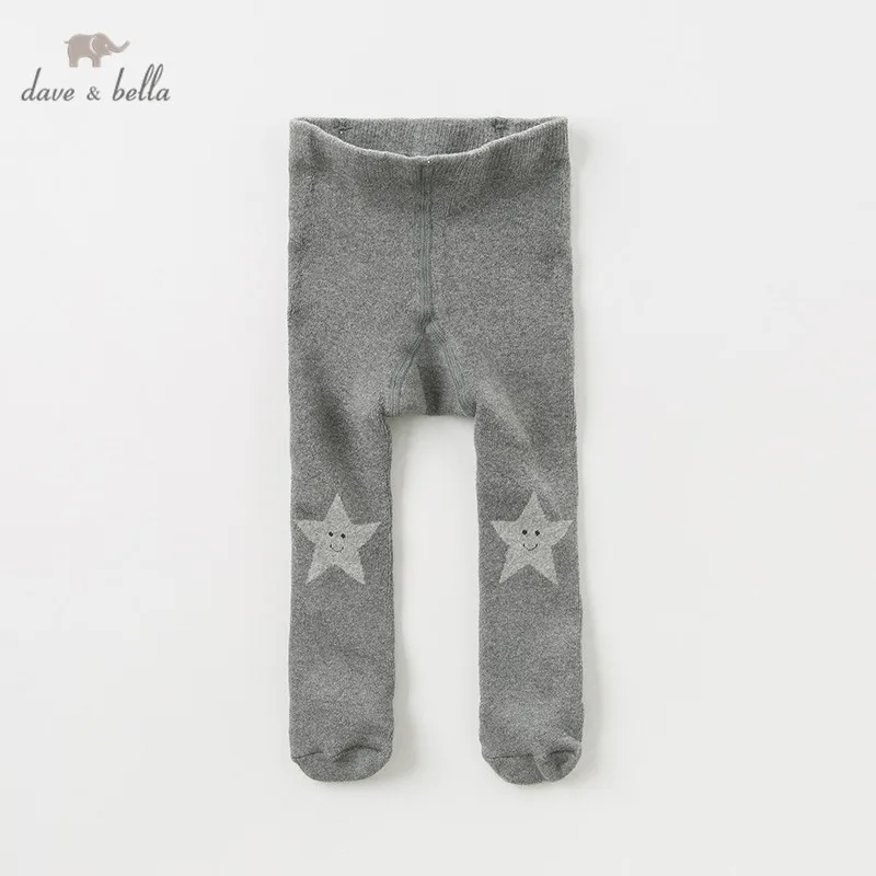 DB12043 dave bella/осенние штаны для маленьких девочек детские длинные брюки со звездами
