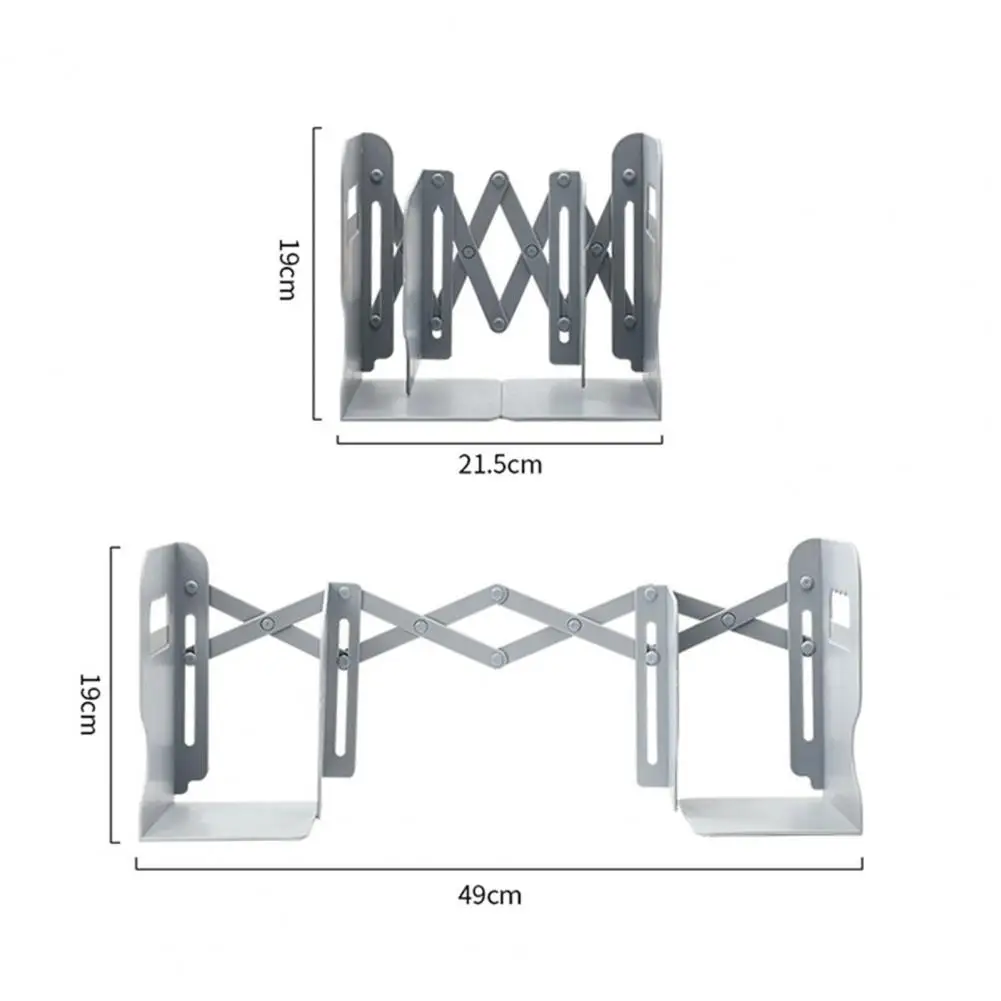 

Bookshelf Bookend Retractable Student Book Desktop Storage Rack with Pen Holder