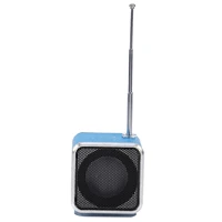 radio lcd wireless loudspeaker micro sdtf memory card supported usb rechargeable with fm display screen cordless voice box