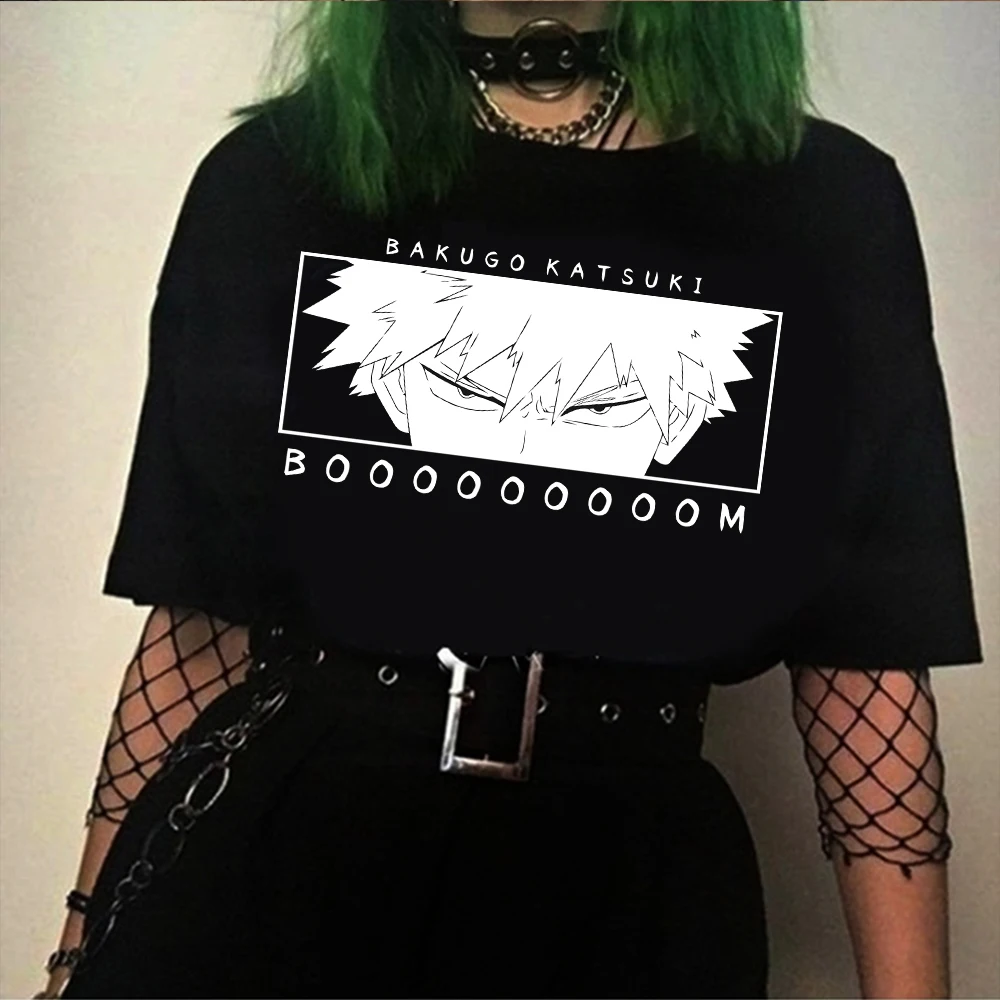 

Men T Shirt My Hero Academia Bakugou Katsuki Eyes Printed Anime Harajuku T Shirt Men's Clothing