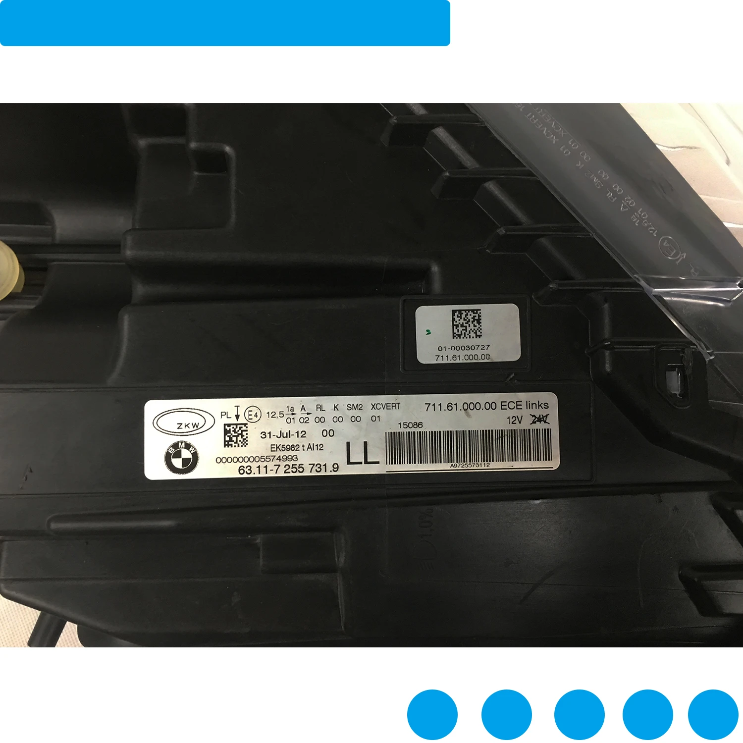 

For BMW 640i F12 2013-2016 LED Headlight Assembly Original LED Headlamp Car Light